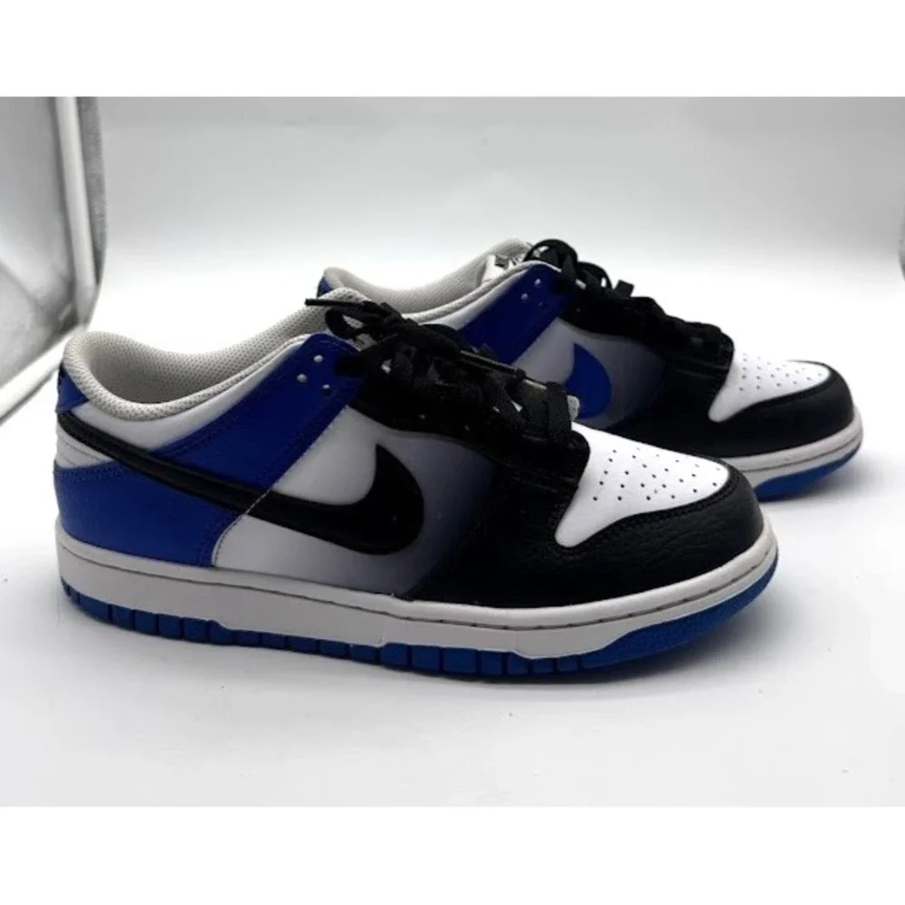 Nike Dunk Low GS White Black Game Royal 2024 HJ9209-400 Youth Size 7Y